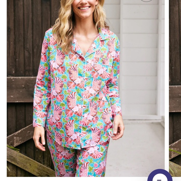 Playful Parrot long pj set Print Fresh - Picture 1 of 8